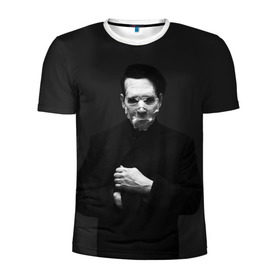 Мужская футболка 3D спортивная с принтом Marilyn Manson в Екатеринбурге, 100% полиэстер с улучшенными характеристиками | приталенный силуэт, круглая горловина, широкие плечи, сужается к линии бедра | Тематика изображения на принте: звезда | знаменитость | музыка | мэрилин мэнсон | певец | рокер