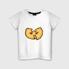Детская футболка хлопок с принтом Wu-Tang Clan в Екатеринбурге, 100% хлопок | круглый вырез горловины, полуприлегающий силуэт, длина до линии бедер | gza | hip hop | rza | wu fam | ву танг клан | хип хоп