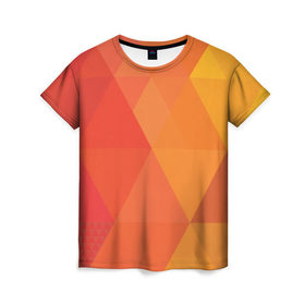 Женская футболка 3D с принтом Великолепие формы в Екатеринбурге, 100% полиэфир ( синтетическое хлопкоподобное полотно) | прямой крой, круглый вырез горловины, длина до линии бедер | 
