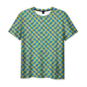 Мужская футболка 3D с принтом Великая иллюзия в Екатеринбурге, 100% полиэфир | прямой крой, круглый вырез горловины, длина до линии бедер | иллюзии | иллюзия | классная | классно | круто | обман | оптическая | показалось | фигура