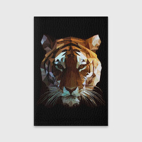 Обложка для паспорта матовая кожа с принтом Tiger в Екатеринбурге, натуральная матовая кожа | размер 19,3 х 13,7 см; прозрачные пластиковые крепления | тигр