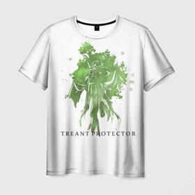 Мужская футболка 3D с принтом Treant Protector в Екатеринбурге, 100% полиэфир | прямой крой, круглый вырез горловины, длина до линии бедер | dota 2 | treant protector | дерево | дота