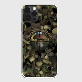 Чехол для iPhone 12 Pro Max с принтом Грибной охотник в Екатеринбурге, Силикон |  | Тематика изображения на принте: hunter | грибы | камуфляж | лес | охота