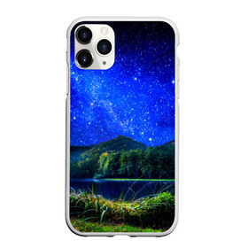 Чехол для iPhone 11 Pro матовый с принтом Звездное небо в Екатеринбурге, Силикон |  | Тематика изображения на принте: звезда | небо | ночь | озеро