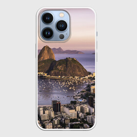 Чехол для iPhone 13 Pro с принтом Рио (Бразилия) в Екатеринбурге,  |  | brazil | rio de janeiro | бразилия | жара | каникулы | карнавал | мегаполис | отдых | отпуск | пляж | приключение | путешествие | рио де жанейро | туризм | футбол | южная америка