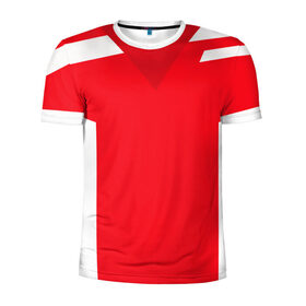 Мужская футболка 3D спортивная с принтом Красивый дизайн в Екатеринбурге, 100% полиэстер с улучшенными характеристиками | приталенный силуэт, круглая горловина, широкие плечи, сужается к линии бедра | белый | бордовый | красивый дизайн | красный | линии | полосы | прямоугольник | треугольник | цвет
