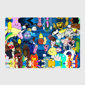 Магнитный плакат 3Х2 с принтом Adventure Time 1 в Екатеринбурге, Полимерный материал с магнитным слоем | 6 деталей размером 9*9 см | Тематика изображения на принте: adventure time | bubblegum | dog | finn | jake | marcelline | время приключений | джейк и финн | марселин | пупырка
