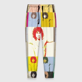 Мужские брюки 3D с принтом Pop Art Jim Morrison The Doors в Екатеринбурге, 100% полиэстер | манжеты по низу, эластичный пояс регулируется шнурком, по бокам два кармана без застежек, внутренняя часть кармана из мелкой сетки | jim morrison | the doors | арт | дорс | моррисон