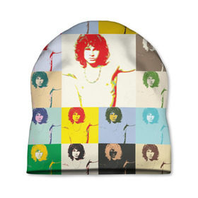 Шапка 3D с принтом Pop Art Jim Morrison The Doors в Екатеринбурге, 100% полиэстер | универсальный размер, печать по всей поверхности изделия | Тематика изображения на принте: jim morrison | the doors | арт | дорс | моррисон