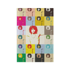 Обложка для паспорта матовая кожа с принтом Pop Art Jim Morrison The Doors в Екатеринбурге, натуральная матовая кожа | размер 19,3 х 13,7 см; прозрачные пластиковые крепления | Тематика изображения на принте: jim morrison | the doors | арт | дорс | моррисон