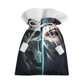Подарочный 3D мешок с принтом Dishonored 2 в Екатеринбурге, 100% полиэстер | Размер: 29*39 см | Тематика изображения на принте: dishonored 2