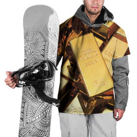 Накидка на куртку 3D с принтом GOLD 999,9 в Екатеринбурге, 100% полиэстер |  | Тематика изображения на принте: банк | богатство | драгоценность | золото | слитки