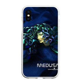 Чехол для iPhone XS Max матовый с принтом AWP Medusa в Екатеринбурге, Силикон | Область печати: задняя сторона чехла, без боковых панелей | Тематика изображения на принте: awp | counter | csgoб контр | medusa | strike | авп | кейс | контер | ксго | медуза | скин | страйк