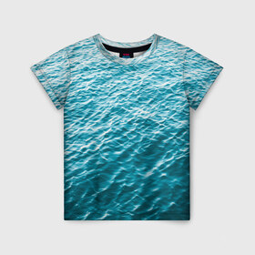 Детская футболка 3D с принтом Море в Екатеринбурге, 100% гипоаллергенный полиэфир | прямой крой, круглый вырез горловины, длина до линии бедер, чуть спущенное плечо, ткань немного тянется | orca | sea | whale | вода | киты | косатки | лето | любовь | море | океан | отдых | пальмы | пляж | солнце