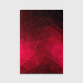 Обложка для паспорта матовая кожа с принтом Polygonal в Екатеринбурге, натуральная матовая кожа | размер 19,3 х 13,7 см; прозрачные пластиковые крепления | красный | полигоны | треугольники