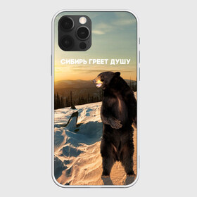 Чехол для iPhone 12 Pro Max с принтом Сибирь в Екатеринбурге, Силикон |  | медведь