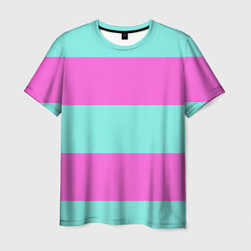 Мужская футболка 3D с принтом Кислотные цвета в Екатеринбурге, 100% полиэфир | прямой крой, круглый вырез горловины, длина до линии бедер | кислотные цвета | розовый