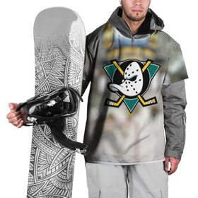 Накидка на куртку 3D с принтом Anaheim ducks в Екатеринбурге, 100% полиэстер |  | хоккей