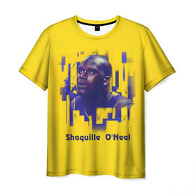 Мужская футболка 3D с принтом Shaquille O`Neal в Екатеринбурге, 100% полиэфир | прямой крой, круглый вырез горловины, длина до линии бедер | nba | баскетбол | баскетболист | спорт | шакил о’нил