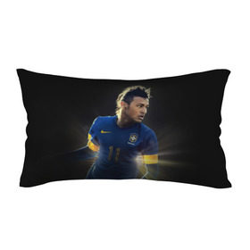 Подушка 3D антистресс с принтом Neymar в Екатеринбурге, наволочка — 100% полиэстер, наполнитель — вспененный полистирол | состоит из подушки и наволочки на молнии | барселона | бразилия | неймар | футбол | футболист