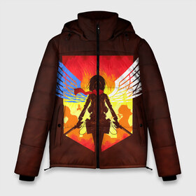 Мужская зимняя куртка 3D с принтом Attack on Titan - Mikasa в Екатеринбурге, верх — 100% полиэстер; подкладка — 100% полиэстер; утеплитель — 100% полиэстер | длина ниже бедра, свободный силуэт Оверсайз. Есть воротник-стойка, отстегивающийся капюшон и ветрозащитная планка. 

Боковые карманы с листочкой на кнопках и внутренний карман на молнии. | akkerman | attack on titan | mikasa | аккерман | вторжение гигантов | микаса