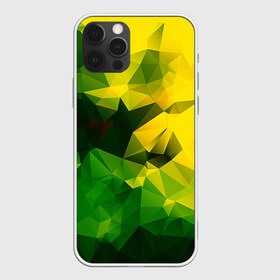Чехол для iPhone 12 Pro Max с принтом Polygonal в Екатеринбурге, Силикон |  | желтый | зеленый | полигоны