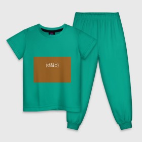 Детская пижама хлопок с принтом Футболка Уоррена в Екатеринбурге, 100% хлопок |  брюки и футболка прямого кроя, без карманов, на брюках мягкая резинка на поясе и по низу штанин
 | geek | is | life | lis | strange | гики | символы
