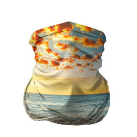 Бандана-труба 3D с принтом Лазурный берег в Екатеринбурге, 100% полиэстер, ткань с особыми свойствами — Activecool | плотность 150‒180 г/м2; хорошо тянется, но сохраняет форму | берег | лето | море | отдых