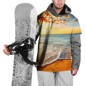 Накидка на куртку 3D с принтом Лазурный берег в Екатеринбурге, 100% полиэстер |  | Тематика изображения на принте: берег | лето | море | отдых