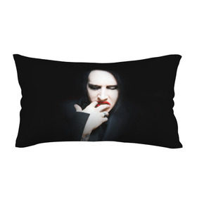 Подушка 3D антистресс с принтом Marilyn Manson в Екатеринбурге, наволочка — 100% полиэстер, наполнитель — вспененный полистирол | состоит из подушки и наволочки на молнии | звезда | знаменитость | музыка | мэрилин мэнсон | певец | рокер