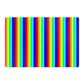 Магнитный плакат 3Х2 с принтом Радуга вертикальные полосы в Екатеринбурге, Полимерный материал с магнитным слоем | 6 деталей размером 9*9 см | вертикальные | жёлтый | зелёный | красный | оранжевый | полосы | радуга | синий | фиолетовый