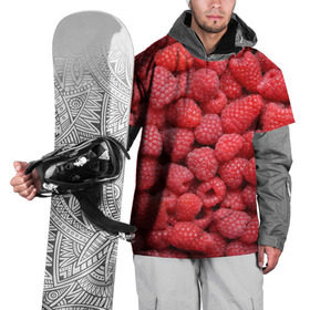 Накидка на куртку 3D с принтом Малина в Екатеринбурге, 100% полиэстер |  | Тематика изображения на принте: девушки | еда | красота | лето | море | фрукты