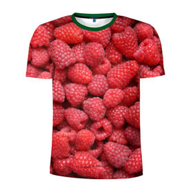 Мужская футболка 3D спортивная с принтом Малина в Екатеринбурге, 100% полиэстер с улучшенными характеристиками | приталенный силуэт, круглая горловина, широкие плечи, сужается к линии бедра | девушки | еда | красота | лето | море | фрукты