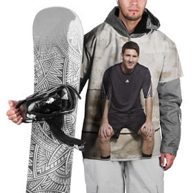 Накидка на куртку 3D с принтом Месси в Екатеринбурге, 100% полиэстер |  | аргентина | барселона | испания | футбол | футболист