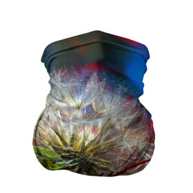 Бандана-труба 3D с принтом Одуванчик в Екатеринбурге, 100% полиэстер, ткань с особыми свойствами — Activecool | плотность 150‒180 г/м2; хорошо тянется, но сохраняет форму | 3д | новая | одуванчик | популярная | природа | цветы | яркая