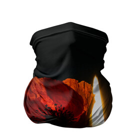 Бандана-труба 3D с принтом Мак и свеча в Екатеринбурге, 100% полиэстер, ткань с особыми свойствами — Activecool | плотность 150‒180 г/м2; хорошо тянется, но сохраняет форму | маки | свеча | цветы