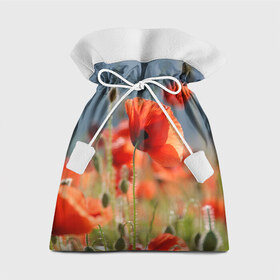 Подарочный 3D мешок с принтом Маки 8 в Екатеринбурге, 100% полиэстер | Размер: 29*39 см | маки | цветы