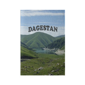 Обложка для паспорта матовая кожа с принтом Дагестан 2 в Екатеринбурге, натуральная матовая кожа | размер 19,3 х 13,7 см; прозрачные пластиковые крепления | дагестан | даги | кавказ