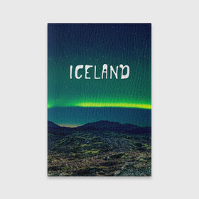 Обложка для паспорта матовая кожа с принтом Исландия в Екатеринбурге, натуральная матовая кожа | размер 19,3 х 13,7 см; прозрачные пластиковые крепления | Тематика изображения на принте: исландия
