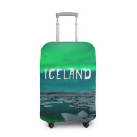 Чехол для чемодана 3D с принтом Исландия в Екатеринбурге, 86% полиэфир, 14% спандекс | двустороннее нанесение принта, прорези для ручек и колес | исландия