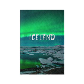 Обложка для паспорта матовая кожа с принтом Исландия в Екатеринбурге, натуральная матовая кожа | размер 19,3 х 13,7 см; прозрачные пластиковые крепления | исландия