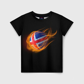 Детская футболка 3D с принтом Исландия в Екатеринбурге, 100% гипоаллергенный полиэфир | прямой крой, круглый вырез горловины, длина до линии бедер, чуть спущенное плечо, ткань немного тянется | euro 2016