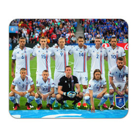 Коврик прямоугольный с принтом Сборная Исландии по футболу в Екатеринбурге, натуральный каучук | размер 230 х 185 мм; запечатка лицевой стороны | euro 2016