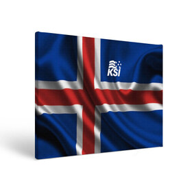 Холст прямоугольный с принтом Исландия в Екатеринбурге, 100% ПВХ |  | флаг