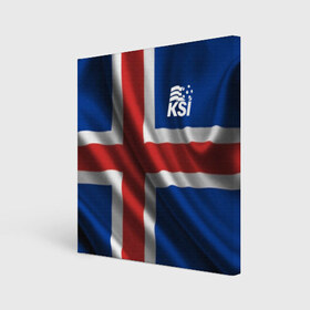 Холст квадратный с принтом Исландия в Екатеринбурге, 100% ПВХ |  | флаг