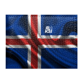 Обложка для студенческого билета с принтом Исландия в Екатеринбурге, натуральная кожа | Размер: 11*8 см; Печать на всей внешней стороне | Тематика изображения на принте: флаг