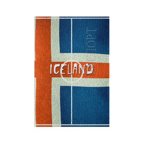 Обложка для паспорта матовая кожа с принтом Исландия в Екатеринбурге, натуральная матовая кожа | размер 19,3 х 13,7 см; прозрачные пластиковые крепления | Тематика изображения на принте: euro 2016