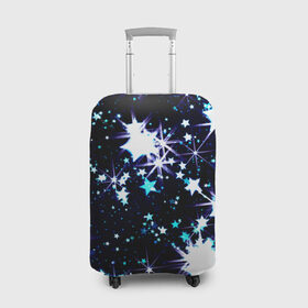 Чехол для чемодана 3D с принтом Star в Екатеринбурге, 86% полиэфир, 14% спандекс | двустороннее нанесение принта, прорези для ручек и колес | вселенная | галактика | звезды