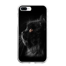 Чехол для iPhone 7Plus/8 Plus матовый с принтом Милая кошечка в Екатеринбурге, Силикон | Область печати: задняя сторона чехла, без боковых панелей | osfenemy | животное | животные | киса | кошечка | кошка | милая | мур | мяу | фото | черный