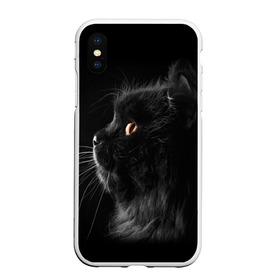 Чехол для iPhone XS Max матовый с принтом Милая кошечка в Екатеринбурге, Силикон | Область печати: задняя сторона чехла, без боковых панелей | osfenemy | животное | животные | киса | кошечка | кошка | милая | мур | мяу | фото | черный